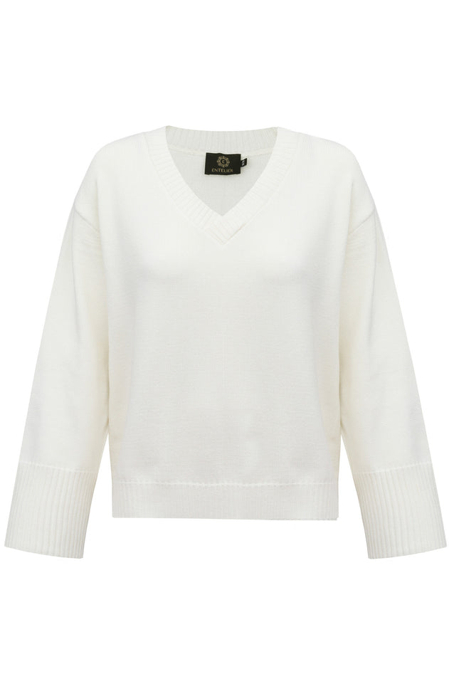 White sweater on a white background