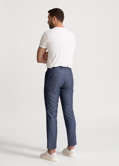 The Romana Linen Trousers Denim Blue