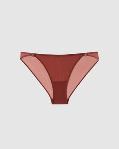 Mesh Tanga Briefs Rust
