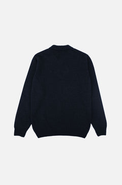Bernia Quarter Zip Knit Ocean Blue