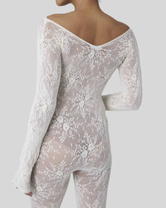 Rosa Lace Bodysuit Ivory