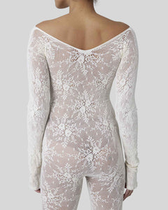 Rosa Lace Bodysuit Ivory