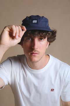 Water Repellent Nylon Five Panel Cap Trendsplant Blue