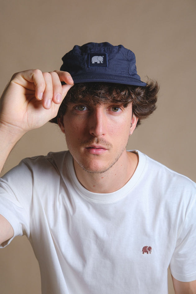 Water Repellent Nylon Five Panel Cap Trendsplant Blue