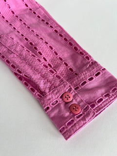 Rio Organic Broderie Anglaise Shirt Pink