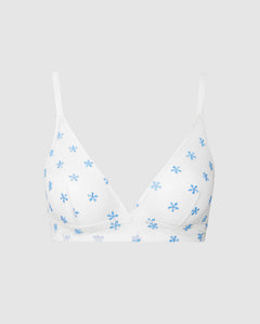 Mesh Bralette Luonnonvalkoinen/Vaaleansininen