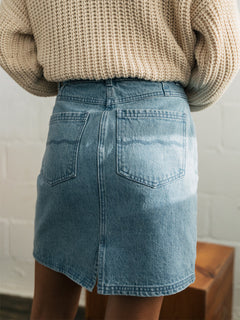 Kuratake Denim Skirt Light Blue