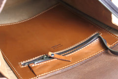 Leather Backpack Mod 120 Cuoio Brown