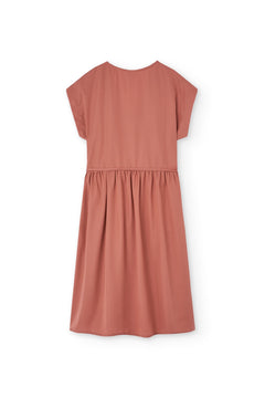 Hira TENCEL™ Wrap Midi Dress in Pink
