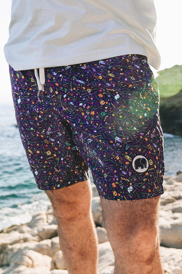 Men's Dogtown Swim Shorts Purple