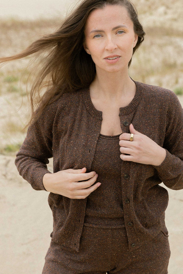 Sabbia Cardigan Chocolate