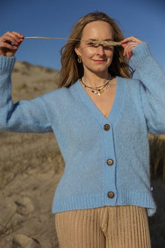 Melody Mohair Cardigan Sky Blue