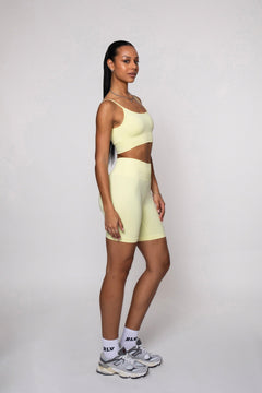 Bliss Push-Up Biker Shorts Butter Yellow