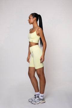 Bliss Push-Up Biker Shorts Butter Yellow