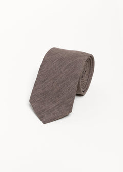 The 100% Linen Tie  Brown