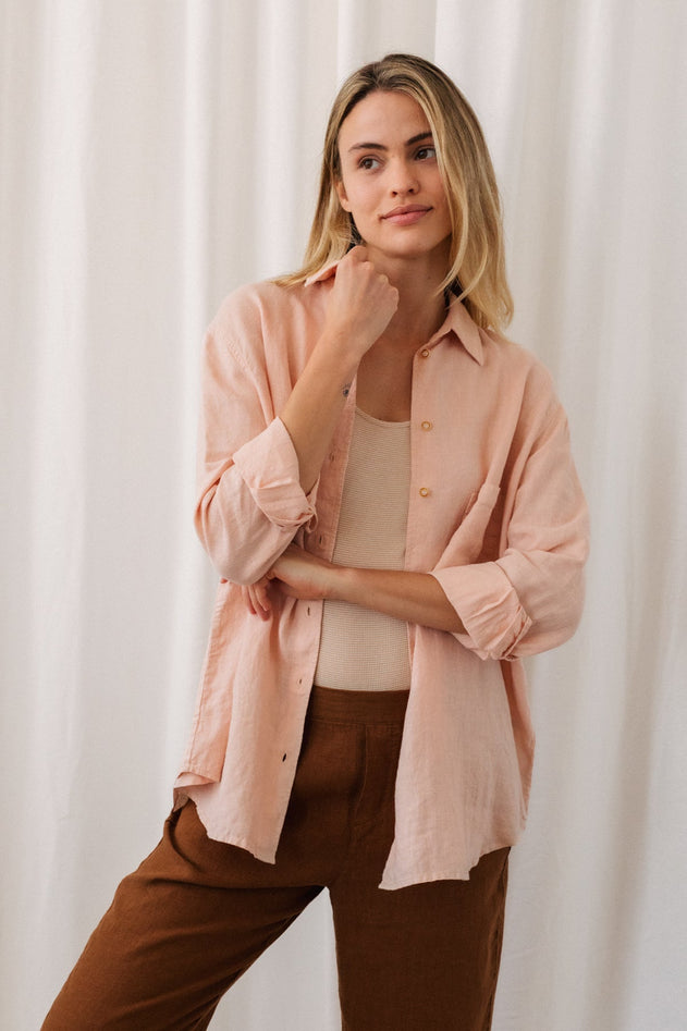 Judinsalo Button-up Shirt Salmon Pink