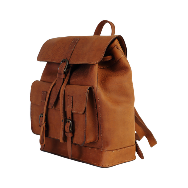 Leather Backpack Mod 103 Heritage Brown