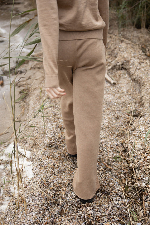 Bene Merino Wide Pants Beige