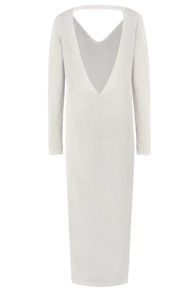 Mare Linen Long Dress White