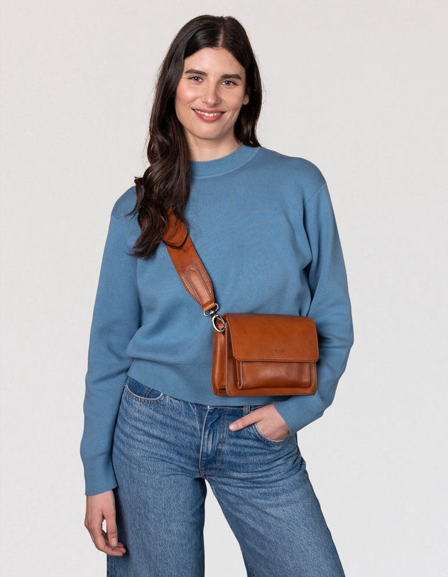 Harper Mini Laukku Cognac