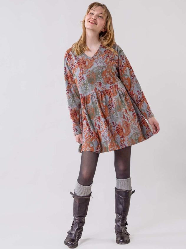 Sinervä Tunic Rust-Grey Melange