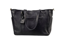 Leather Tote Fifth Avenue Collection Black