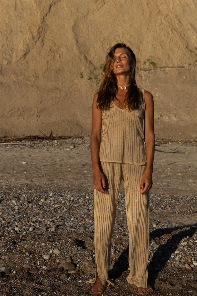 Sole Linen Beach Pants Sand