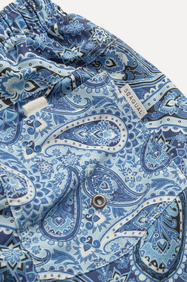 Breeze Paisley Swim Shorts Blue