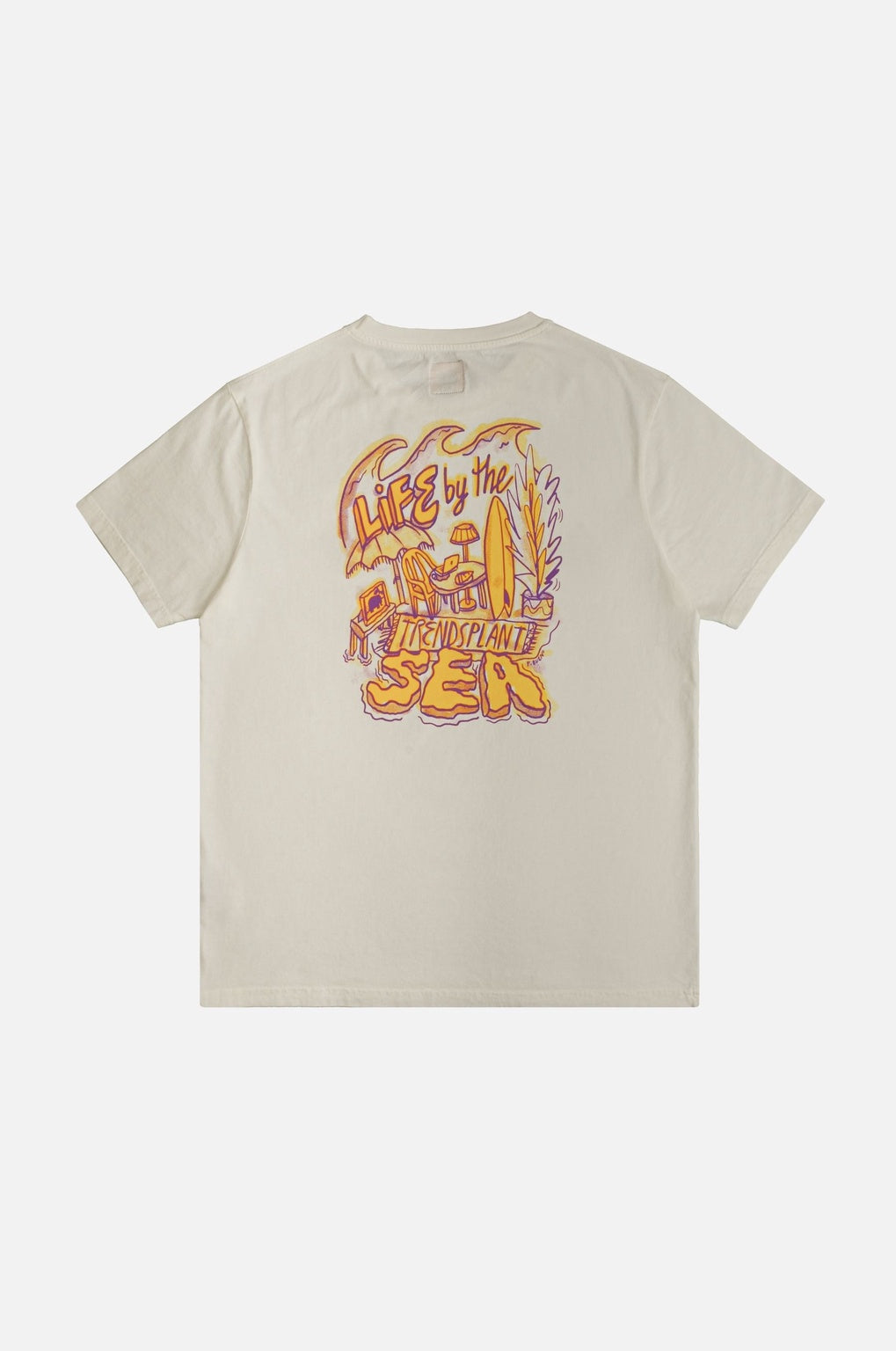 Life by the Sea VII by P.Bueno Pigment T-Shirt Foam White