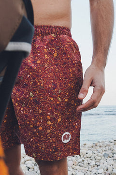 Men's Dogtown Swim Shorts Red