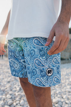 Breeze Paisley Swim Shorts Blue