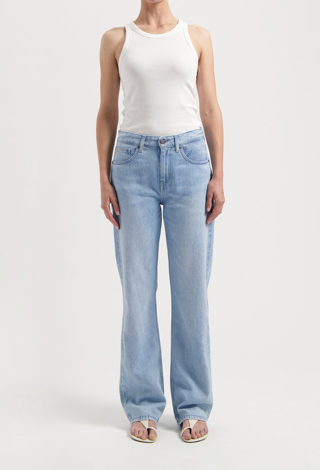Jamie Mid Loose Flow Jeans Stone Vintage