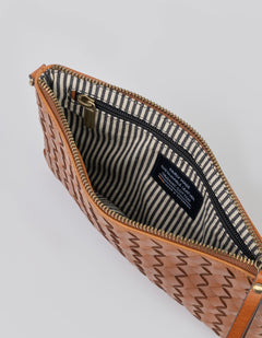 Lexi Laukku Cognac Woven