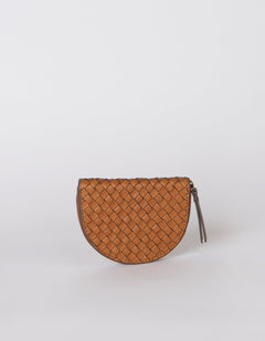 Laura Kolikkokukkaro Cognac Woven