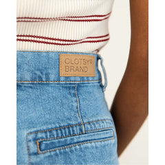 Bermuda Denim Shorts Aqua