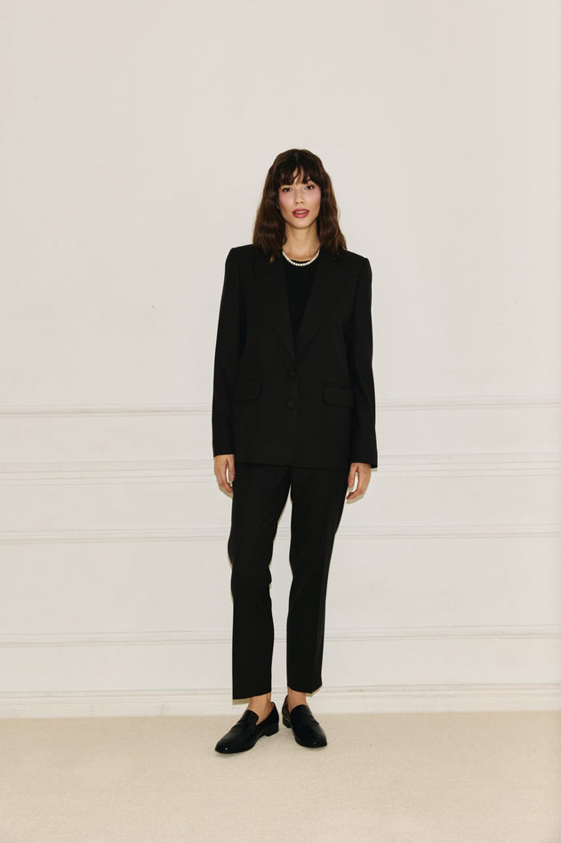 Louise wool blazer black
