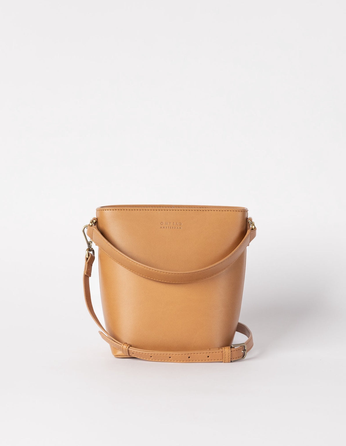 Bobbi Midi Bucket-laukku Cognac, Vegan Uppeal™