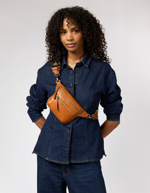 Beck's Vyölaukku Checkered Cognac