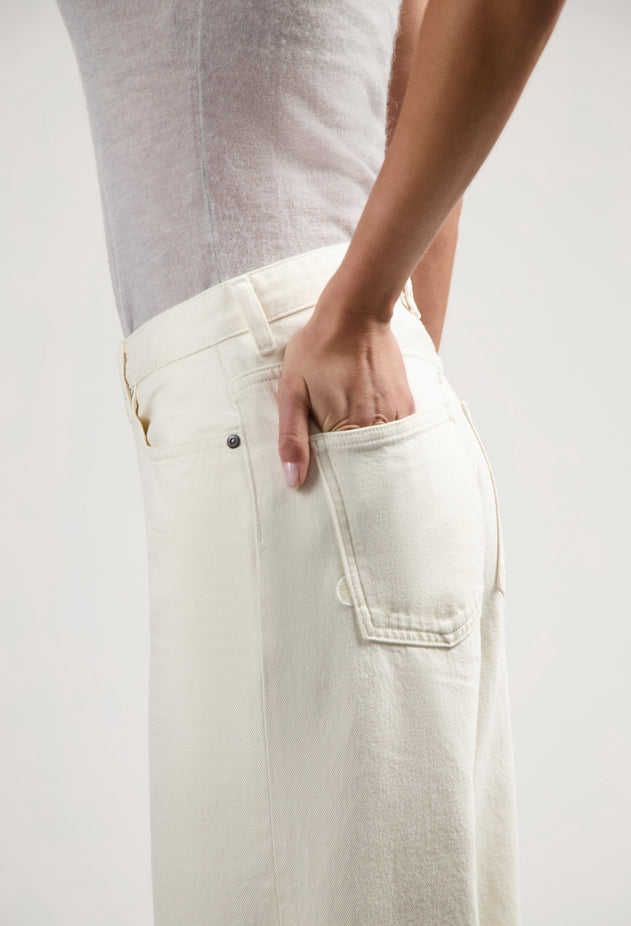 Sara High Loose Flow Jeans Natural