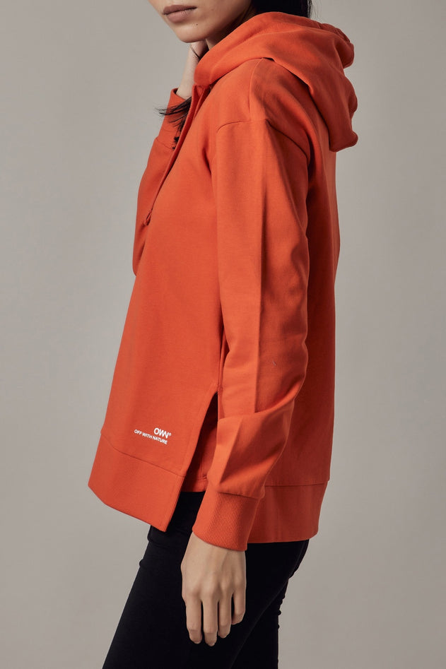 Women's Hoodie Sweatshirt With Side Slits