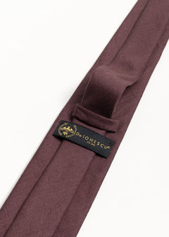 The 100% Linen Tie  Bordeaux