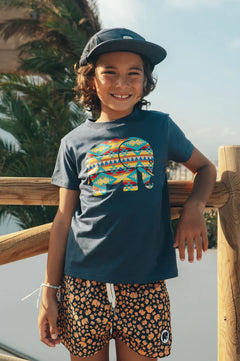 Kid's Organic Navajo Classic T-Shirt Trendsplant Blue