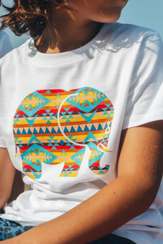 Kid's Organic Navajo Classic T-Shirt White