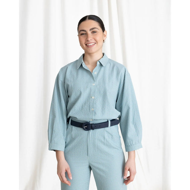 Vichy Shirt Aquamarine