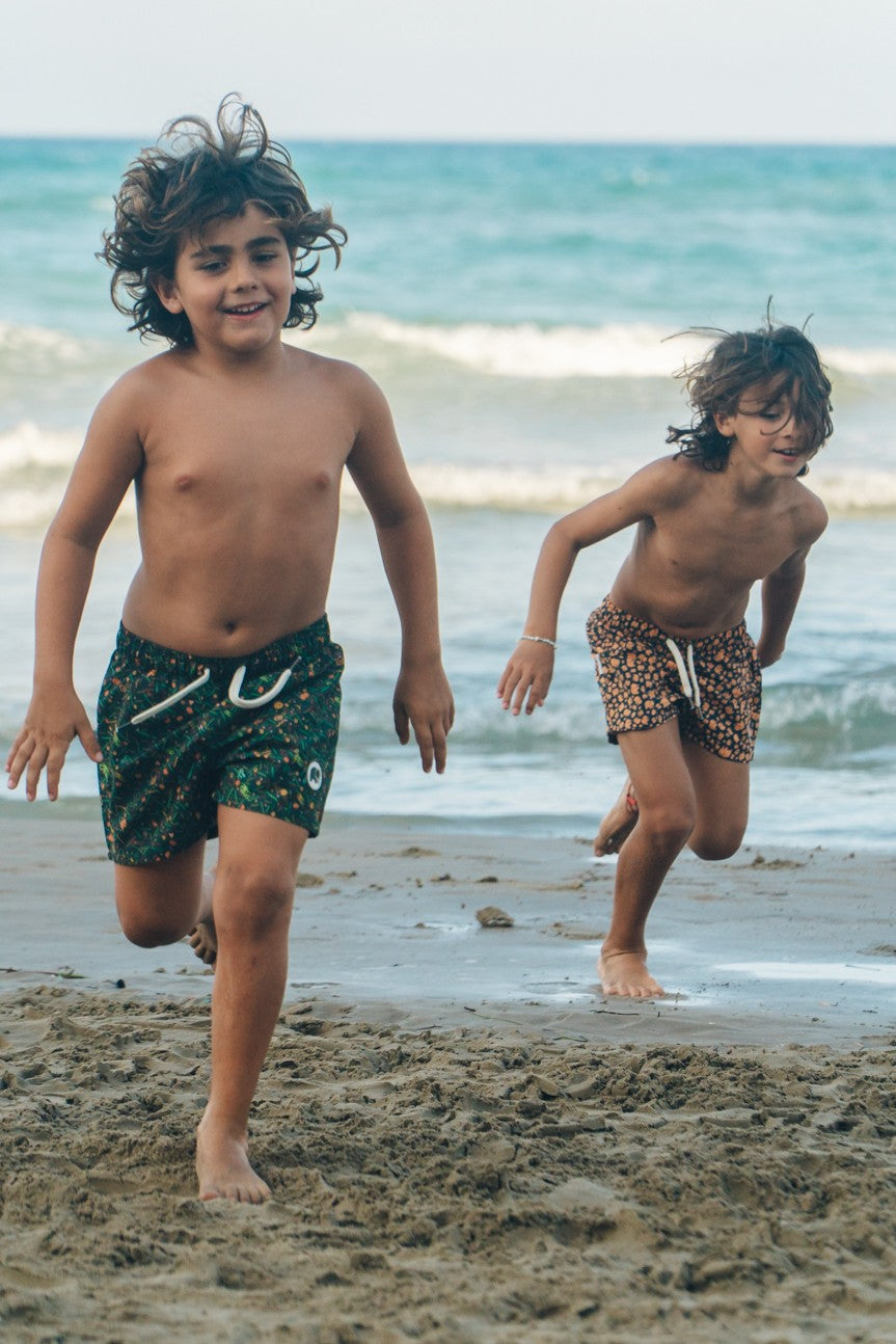 Dogtown Kid's Swim Trunks Green