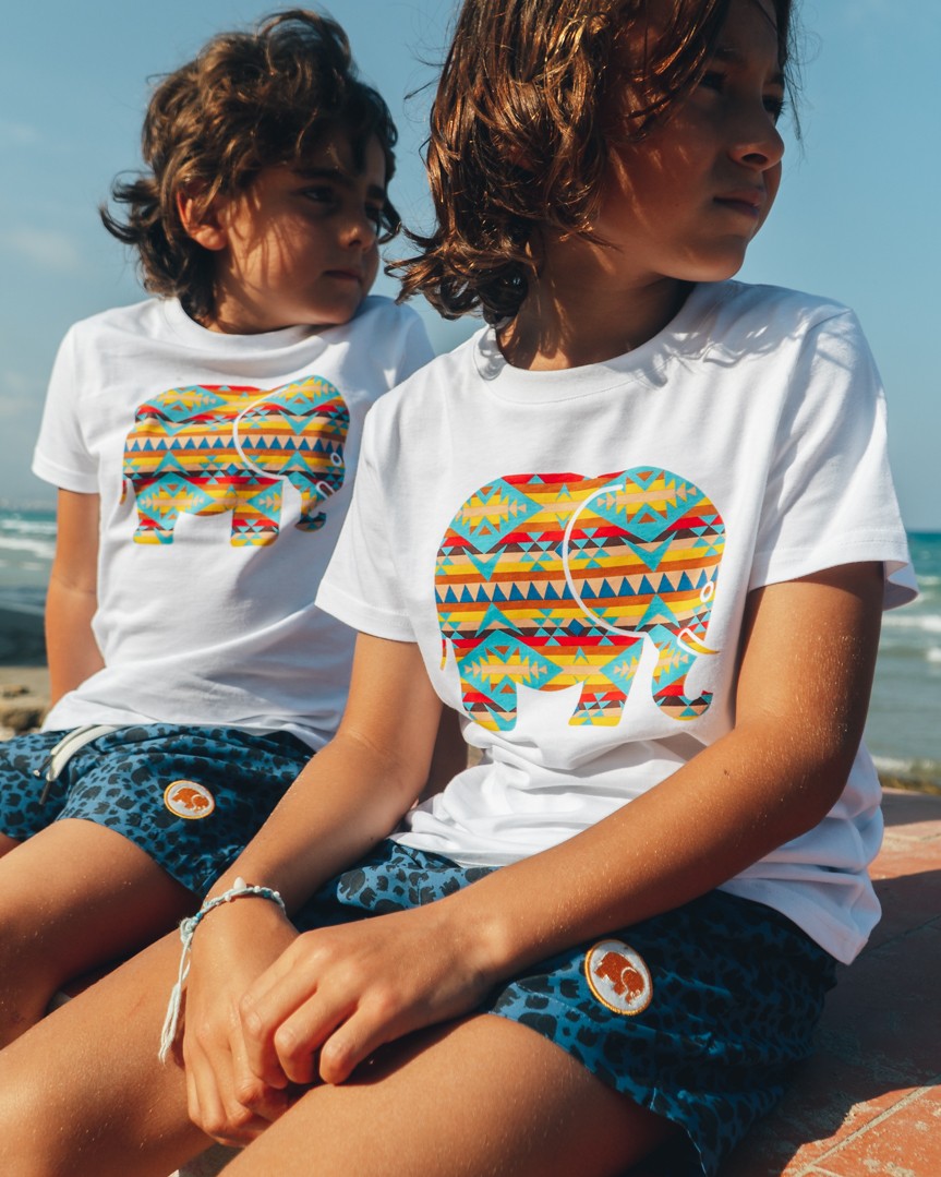 Manada Tonal Kids Swim Trunks Navy Blue