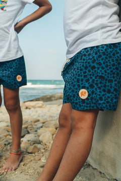 Manada Tonal Kids Swim Trunks Navy Blue