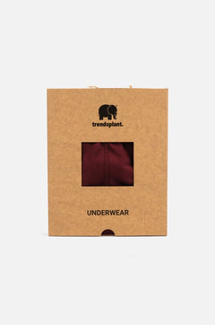 Organic Essential Boxer Briefs Burgundy