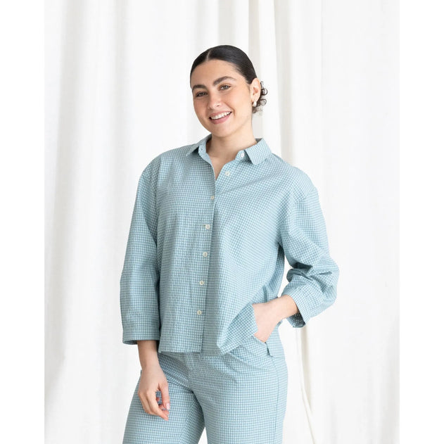 Vichy Shirt Aquamarine