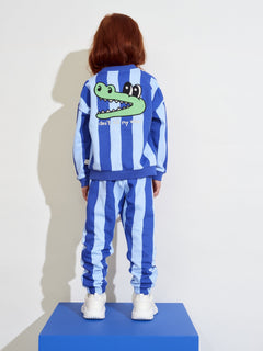 Kids' Ripple Bomber Croco Jacket Blue Striped